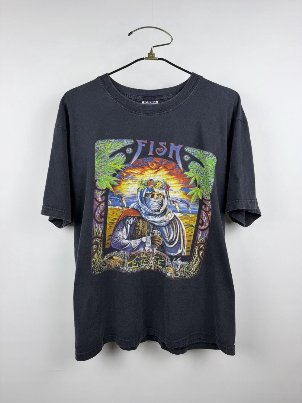 Vintage 1997 Fish Sunsets On Empire Tour Rare Prog Rock Ex Marillion XL 24x28